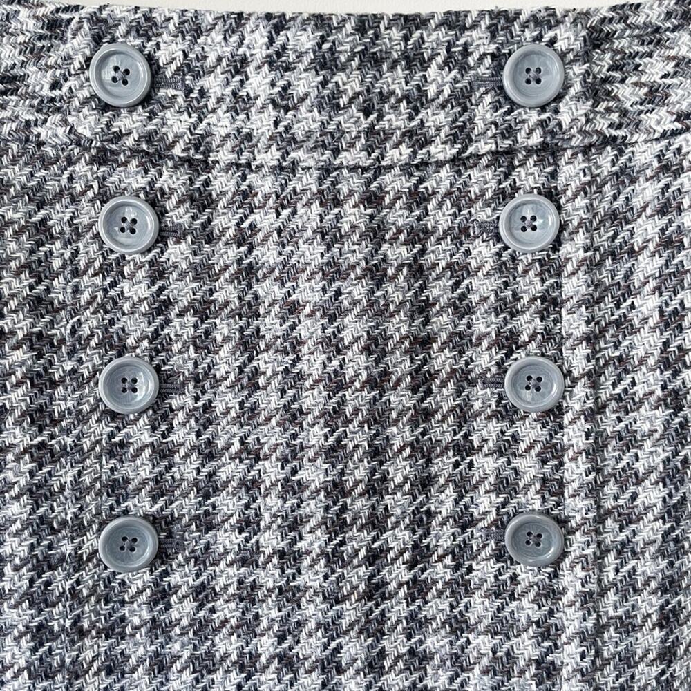 LOFT Pencil Skirt Black and Gray Houndstooth Size 6 EUC - Picture 2 of 14